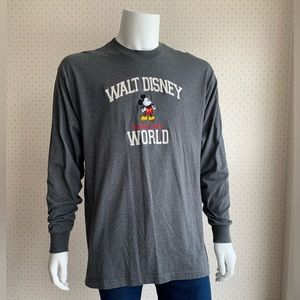 VINTAGE Walt Disney World Applique Long Sleeve T Shirt sz XL PWM2